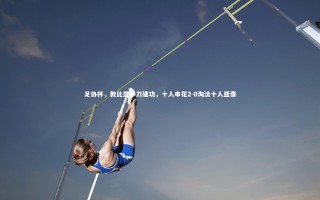 开云体育-足协杯，敦比亚单刀建功，十人申花2-0淘汰十人亚泰